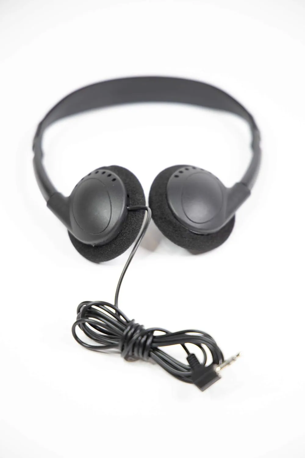 **(12 Pack)** Bulk Headphones for School Library Classroom Airplane Hospital Museum Hotel Tours Gym Students Adjustable Disposable Reusable Comfortable Compact and Easy to Store Headsets (12 Pack)
