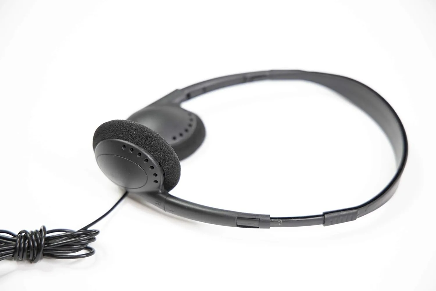 **(12 Pack)** Bulk Headphones for School Library Classroom Airplane Hospital Museum Hotel Tours Gym Students Adjustable Disposable Reusable Comfortable Compact and Easy to Store Headsets (12 Pack)