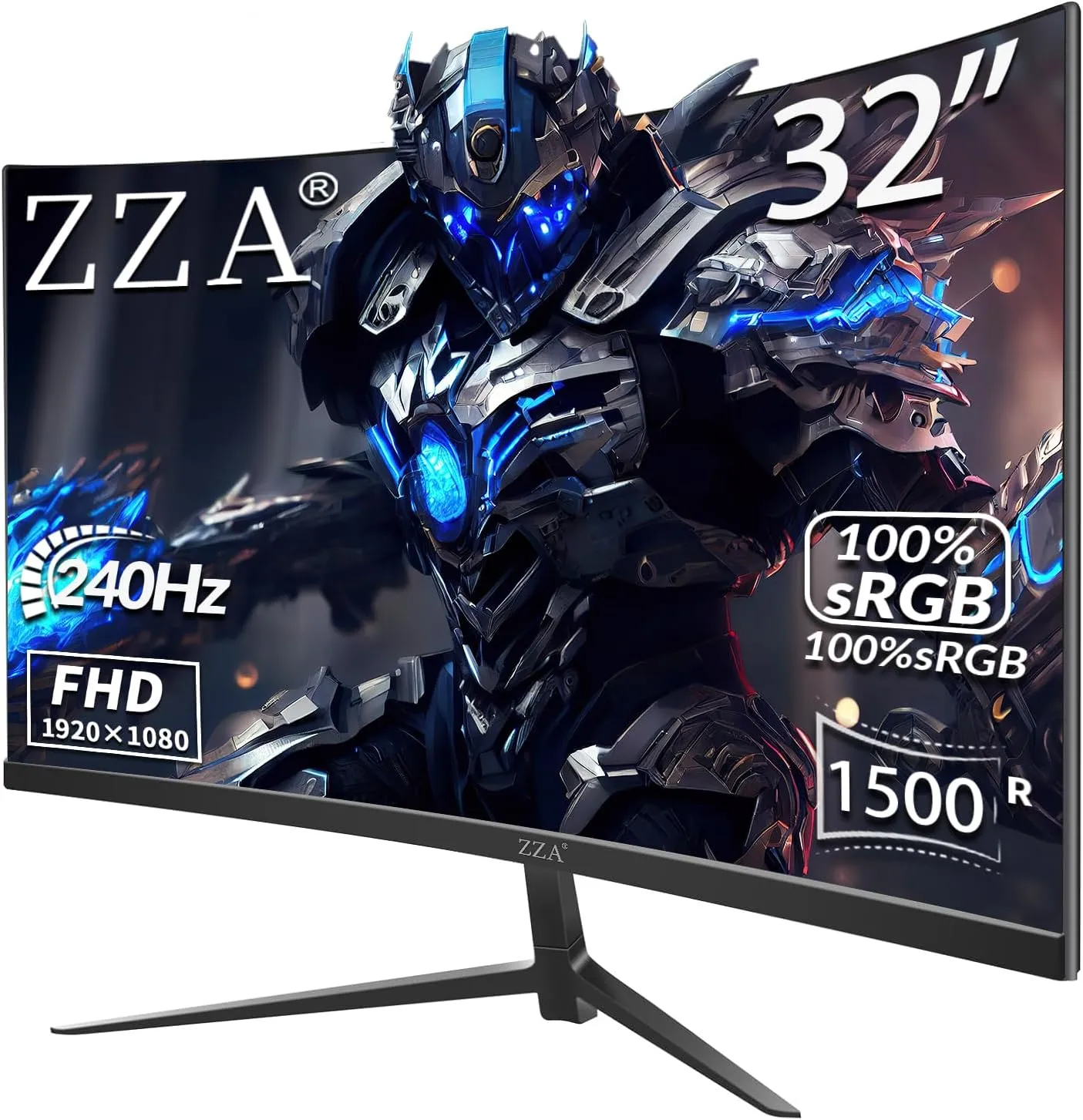 32" Curved FHD 1080p Computer Gaming Monitor Up to 240Hz,1500R 1ms 99% sRGB AMD FreeSync Premium,HDMI 2.0| Dp1.4,Machine Black