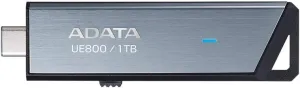 ADATA Elite UE800 1TB USB Type-C USB 3.2 Gen2 Flash Drive Portable SSD Up to 1000MB/s Read/Write (AELI-UE800-1T-CSG), Compatible with iPhone 15 Pro Series/Android/PlayStation 5