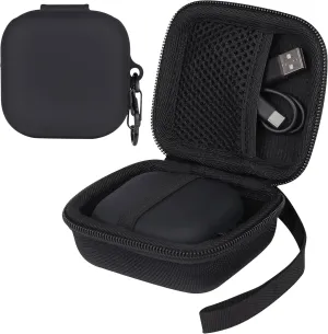 Aenllosi Hard Earbud Case for SHOKZ/AfterShokz OpenFit Open-Ear True Wireless Bluetooth Headphones,with Full Body Anti-Scratch Silicon Cover for SHOKZ Open Fit Earbuds(Black,Case Only)