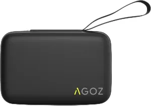 AGOZ Carrying Case for Dexcom G6 & G7 Mobile CGM System - Receiver Protective Cover with Wrist Strap (Black)