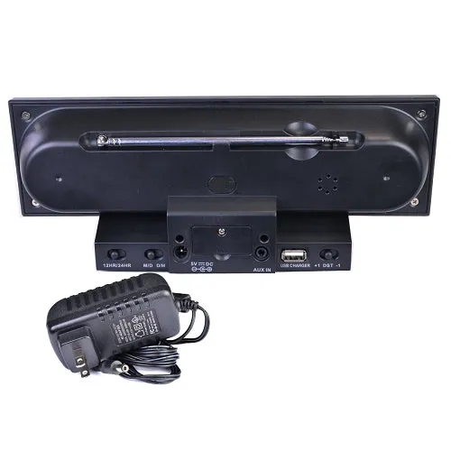 Akai Stereo Alarm Clock Radio in Black (CEU1300 Autoset FM PLL )