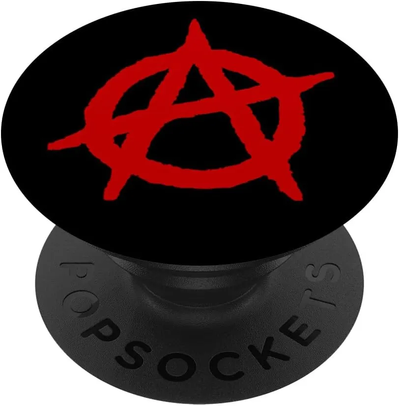 Anarchy Pop Socket PopSockets PopGrip: Swappable Grip for Phones & Tablets PopSockets Standard PopGrip