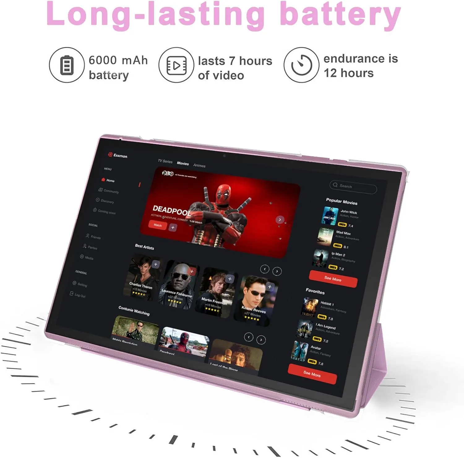 Android Tablet 10 Inch Tablet With Case Screen Stylus Android 14 Tablets 6GB RAM 32GB ROM Support 1TB Expansion 6000mah Battery 10.1" IPS HD Touchscreen 2MP 8MP Dual Camera WIFI-6 Bluetooth5.0 Tablets