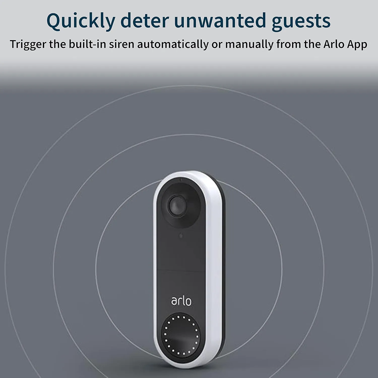 Arlo Essential Wired Video Doorbell - HD Video, 180 View, Night Vision, 2 Way Audio, DIY Installation (wiring required), Security Camera, Doorbell Camera, Home Security Cameras, White - AVD1001