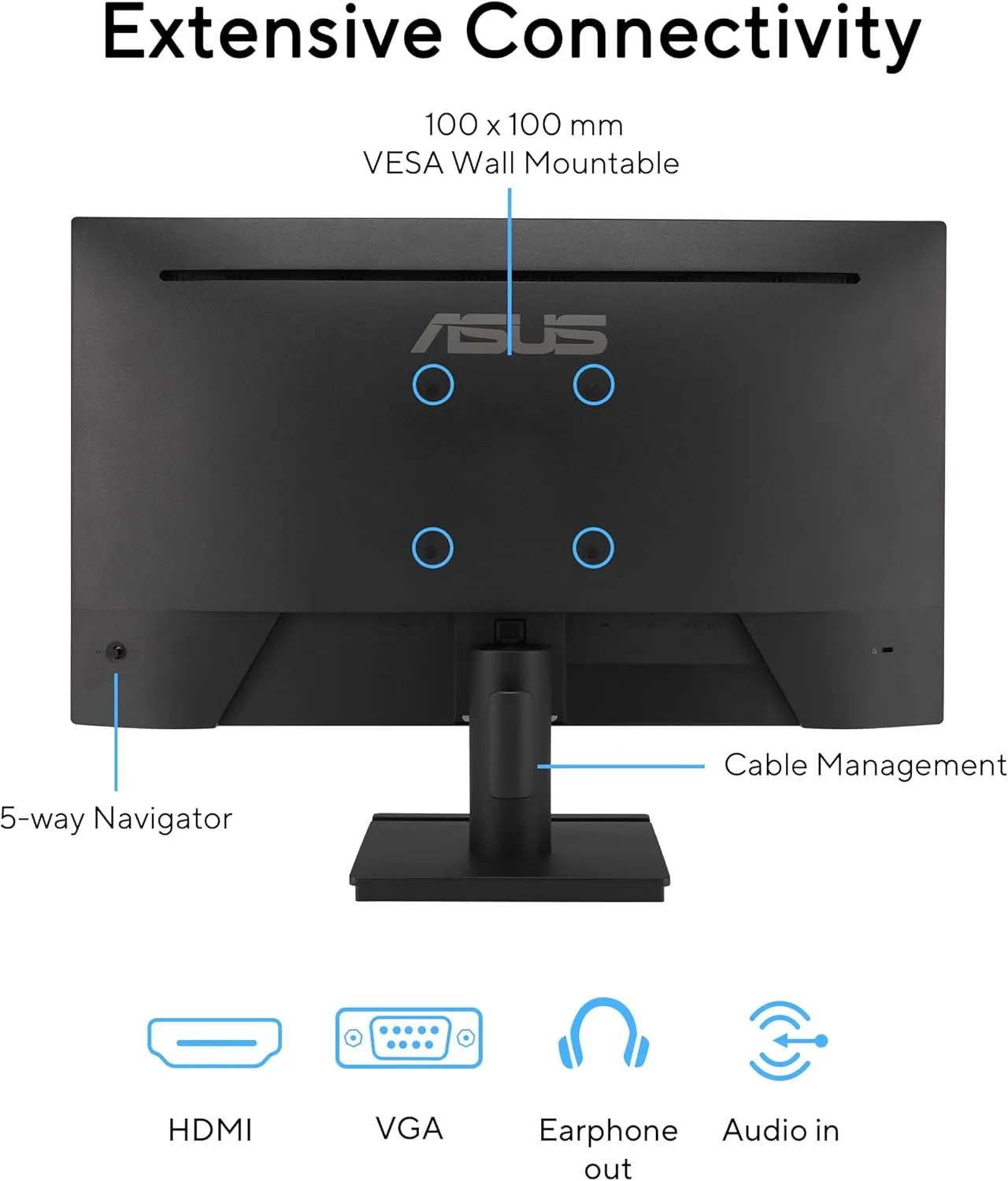 ASUS 24 (23.8-inch viewable) 1080P VA249HG Eye Care Monitor  IPS, Full HD, 99% sRGB, Frameless, 120Hz, Adaptive-Sync, 1ms, HDMI, VGA, Low Blue Light, Flicker Free, Wall Mountable, 3 yr Warranty