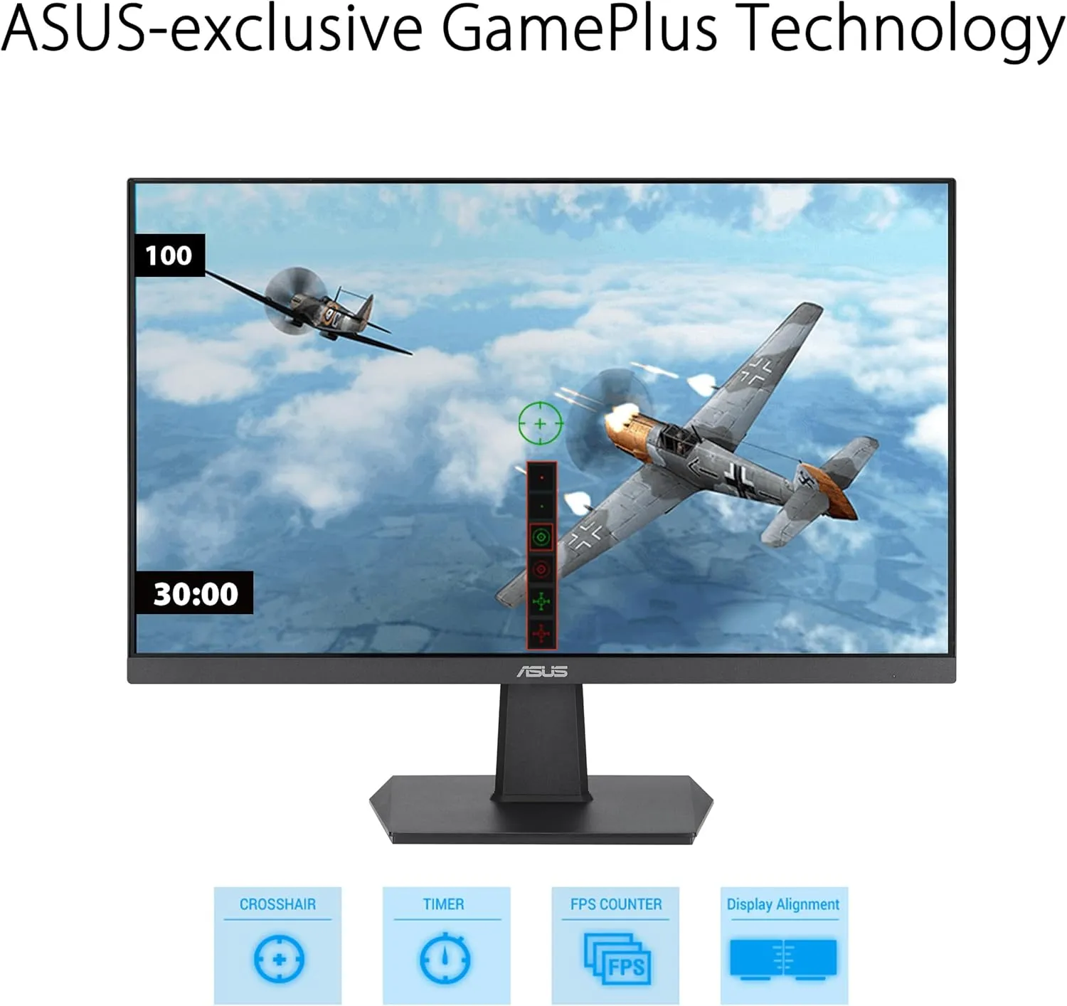 ASUS 27 Inch Monitor - 1080P, IPS, Full HD, Frameless, 100Hz, 1ms, Adaptive-Sync, for Working and Gaming, Low Blue Light, Flicker Free, HDMI, VESA Mountable, Tilt - VA27EHF,Black