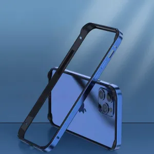 Aviation Aluminum Bumper Case for iPhone 13 12 11 14 Pro Max 13Pro X XR XS 7 8 6 s Plus Luxury Silicone Frame Accessories,Blue BK,for iPhone 11