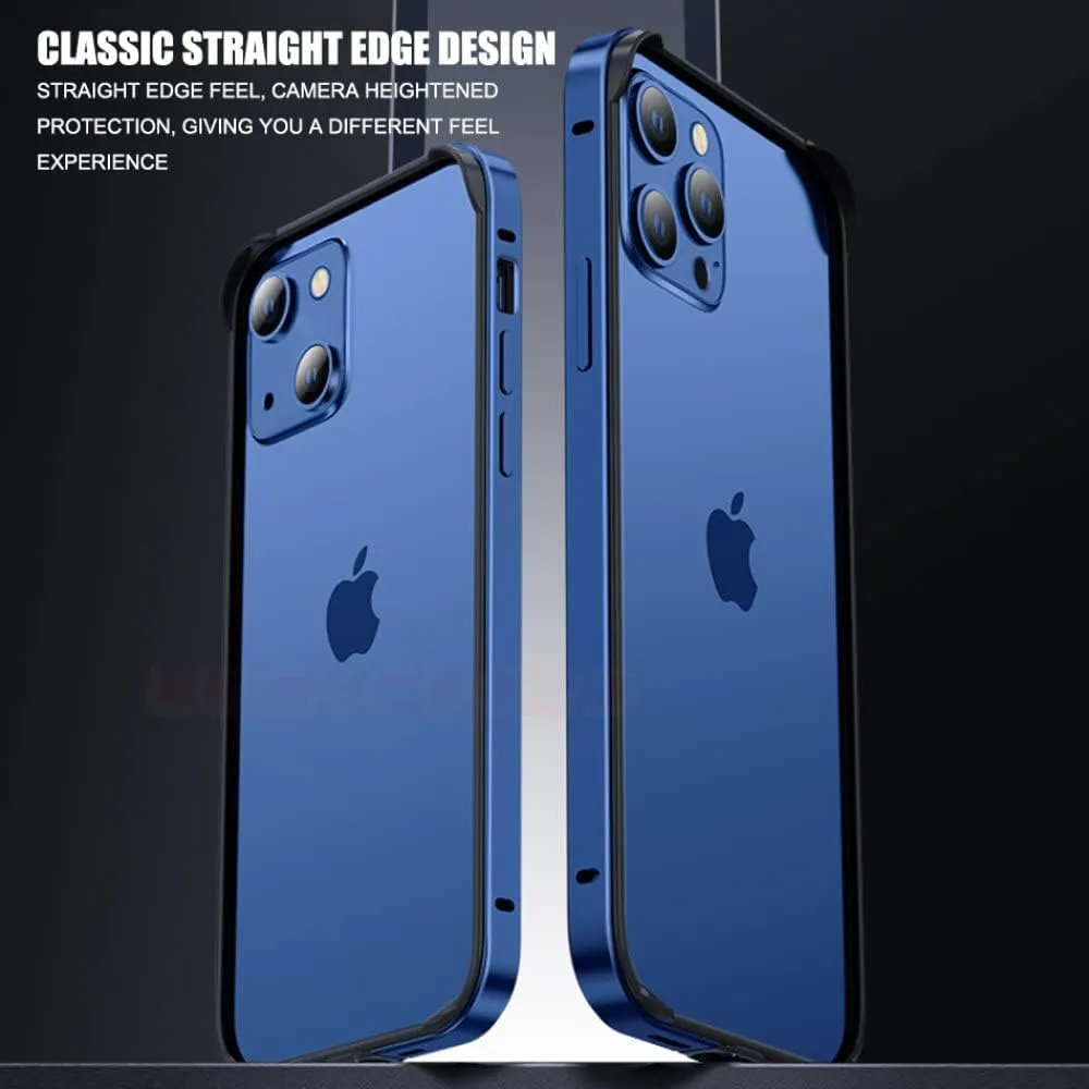 Aviation Aluminum Bumper Case for iPhone 13 12 11 14 Pro Max 13Pro X XR XS 7 8 6 s Plus Luxury Silicone Frame Accessories,Purple BK,for iPhone 11