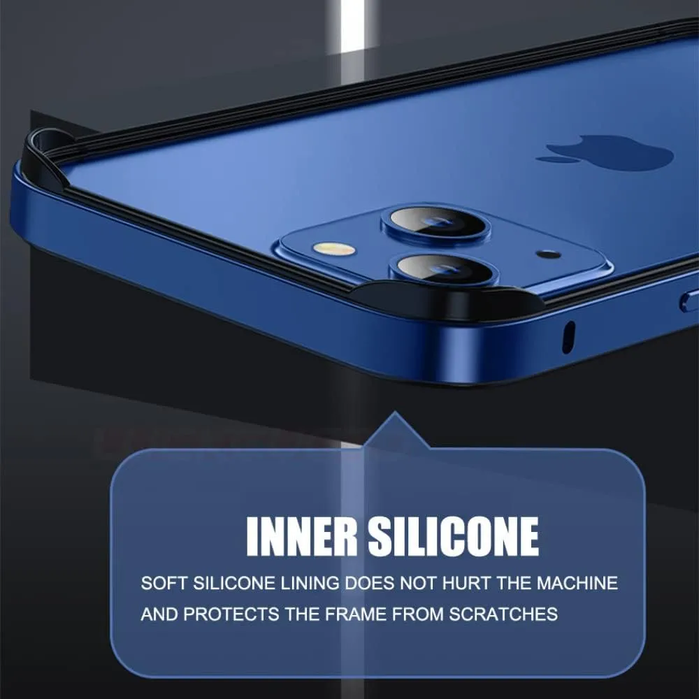 Aviation Aluminum Bumper Case for iPhone 13 12 11 14 Pro Max 13Pro X XR XS 7 8 6 s Plus Luxury Silicone Frame Accessories,Red BK,for iPhone 11