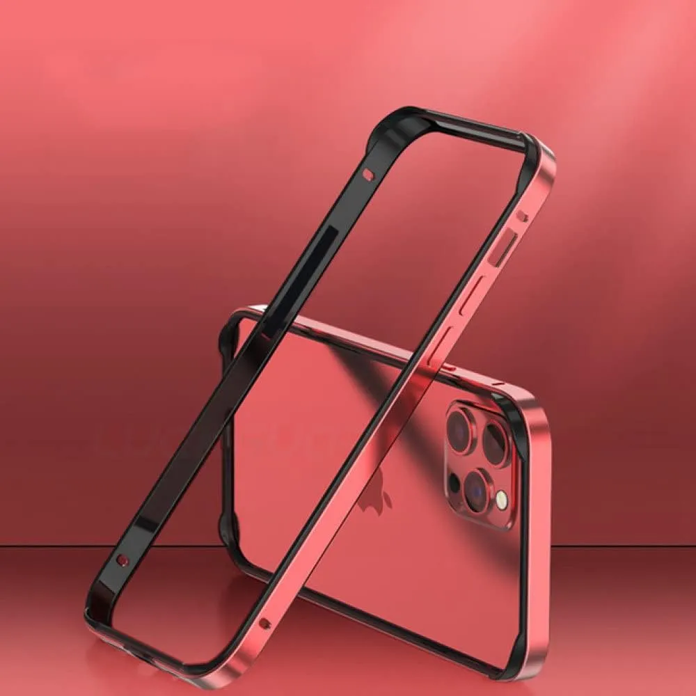 Aviation Aluminum Bumper Case for iPhone 13 12 11 14 Pro Max 13Pro X XR XS 7 8 6 s Plus Luxury Silicone Frame Accessories,Red BK,for iPhone 11