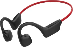 Bone Conduction Headphones Open Ear Headphones Bone Conduction Headphones Bluetooth 5.2 Ipx5 Water Resistant Open Ear Headphones Wireless Bluetooth Bone Conduction Earbuds Cycling Sports red