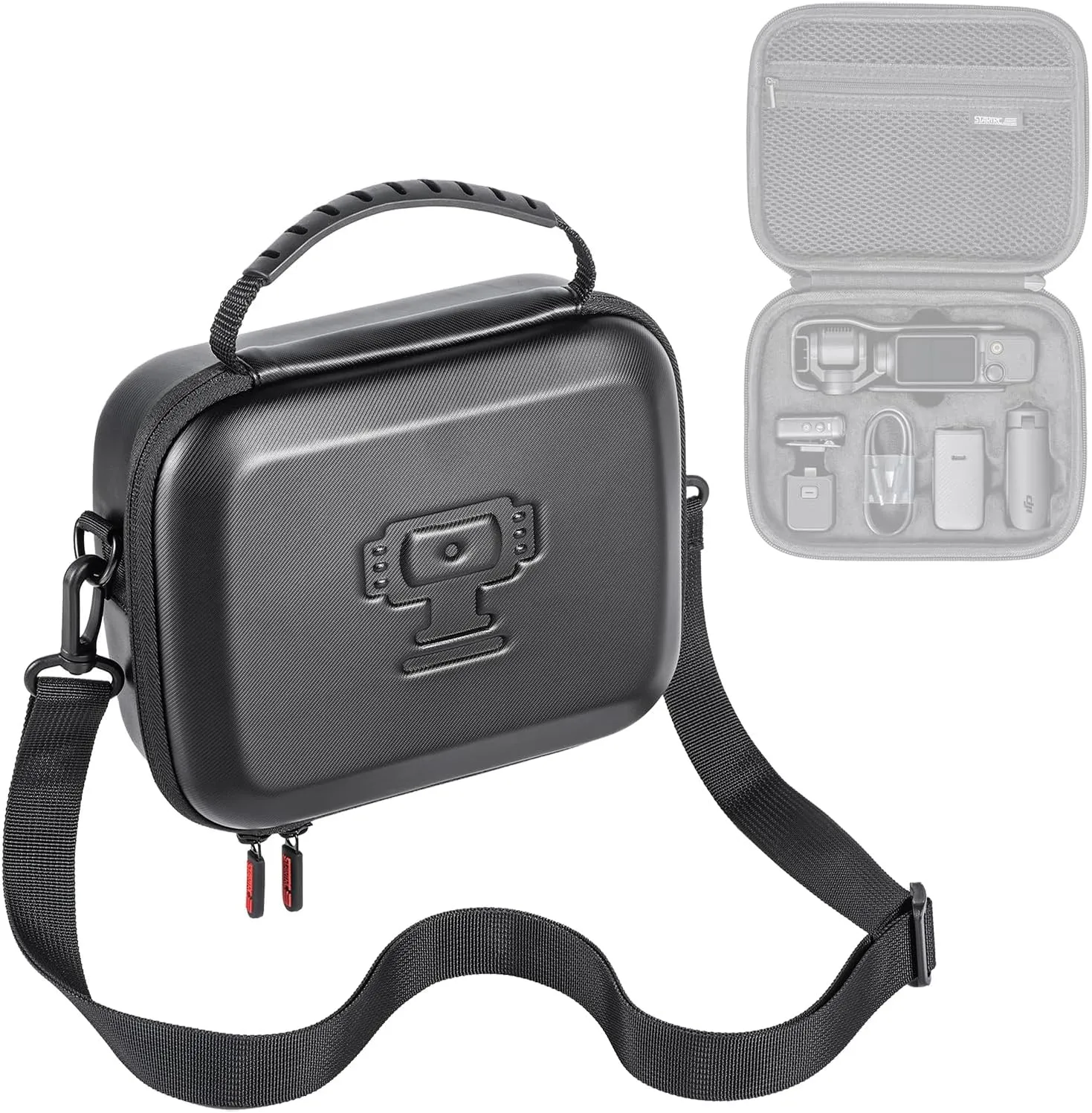 CAPART Portable Carrying Case for DJI OSMO Pocket 3 Creator Combo Accessories, Hard-Case Splash-Proof Protective Storage case