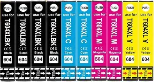 Cartucce Compatibili Epson 604XL - Kit 10 Cartucce