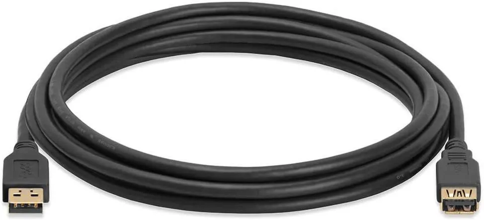 Cmple - USB 3.0 A Male to A Female Extension Gold Plated Cable - 10FT (Blue)