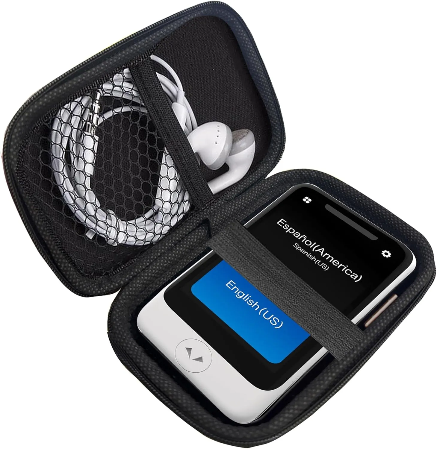 Compatible with POCKETALK S2 Plus Case, Durable EVA Carrying Case, Shockproof & Lightweight Protective Cover Compatible for POCKETALK S2 Plus (Black)