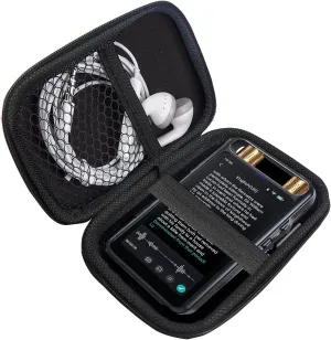 Compatible with Rpbznr Voice Recorder Case, Lamshaw Durable EVA Carrying Case, Shockproof & Lightweight Protective Cover Compatible for Rpbznr Voice Recorder Transcriber (Black)