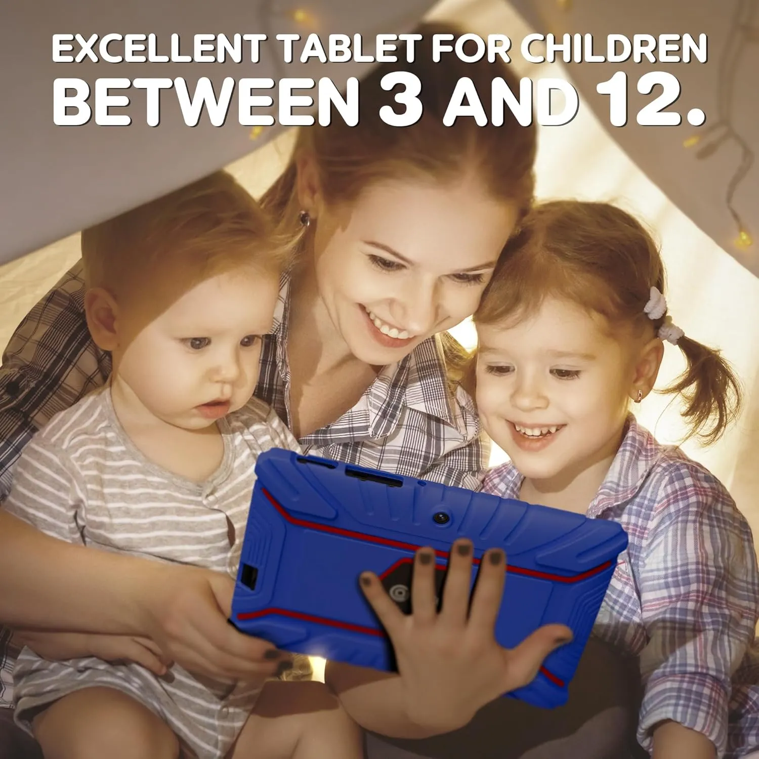 Contixo V8 7" Kids Tablet - 32GB Storage, Pre-Loaded Exclusive 50 Disney Storybooks (Value $200), Android, Parental Controls, Durable Kid-Proof Case - Dark Blue