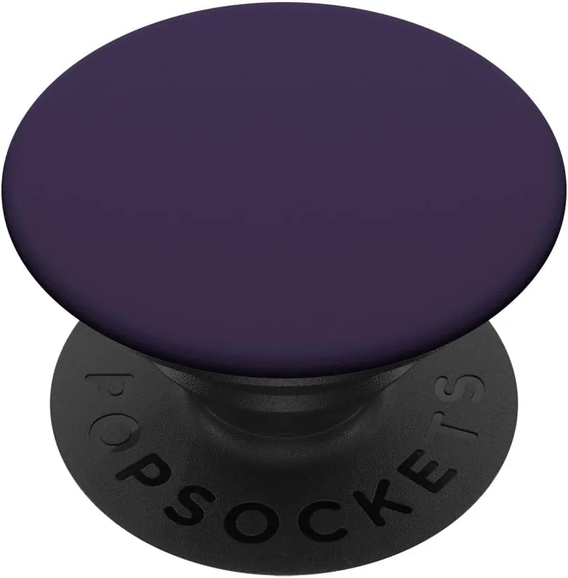 Deep Grape Purple PopSockets PopGrip: Swappable Grip for Phones & Tablets PopSockets Adhesive PopGrip