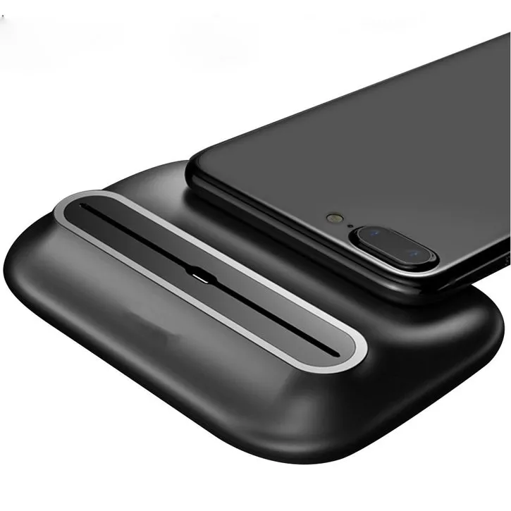 Desktop Charging Dock Station Docking Charger USB Cable For Cell Phone in Black