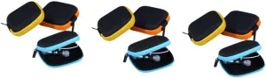 DOITOOL 15 Pcs Mini Eva Headphone Pouch Earphone Case Mesh Bag Hard Waterproof Carrying Case