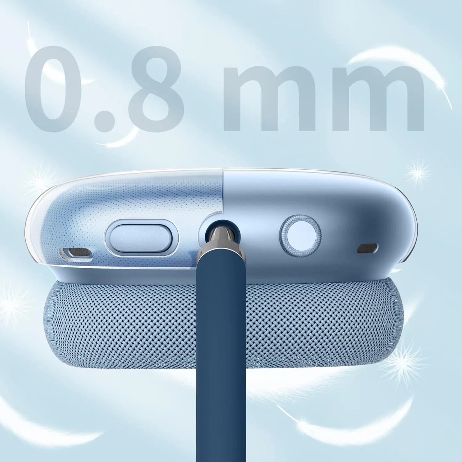 Fintie Case Cover for AirPods Max Headphone, Soft TPU Clear Anti-Scratch Protective Cover, Transparent Accessories Skin Protector for Airpods Max (Crystal Clear)