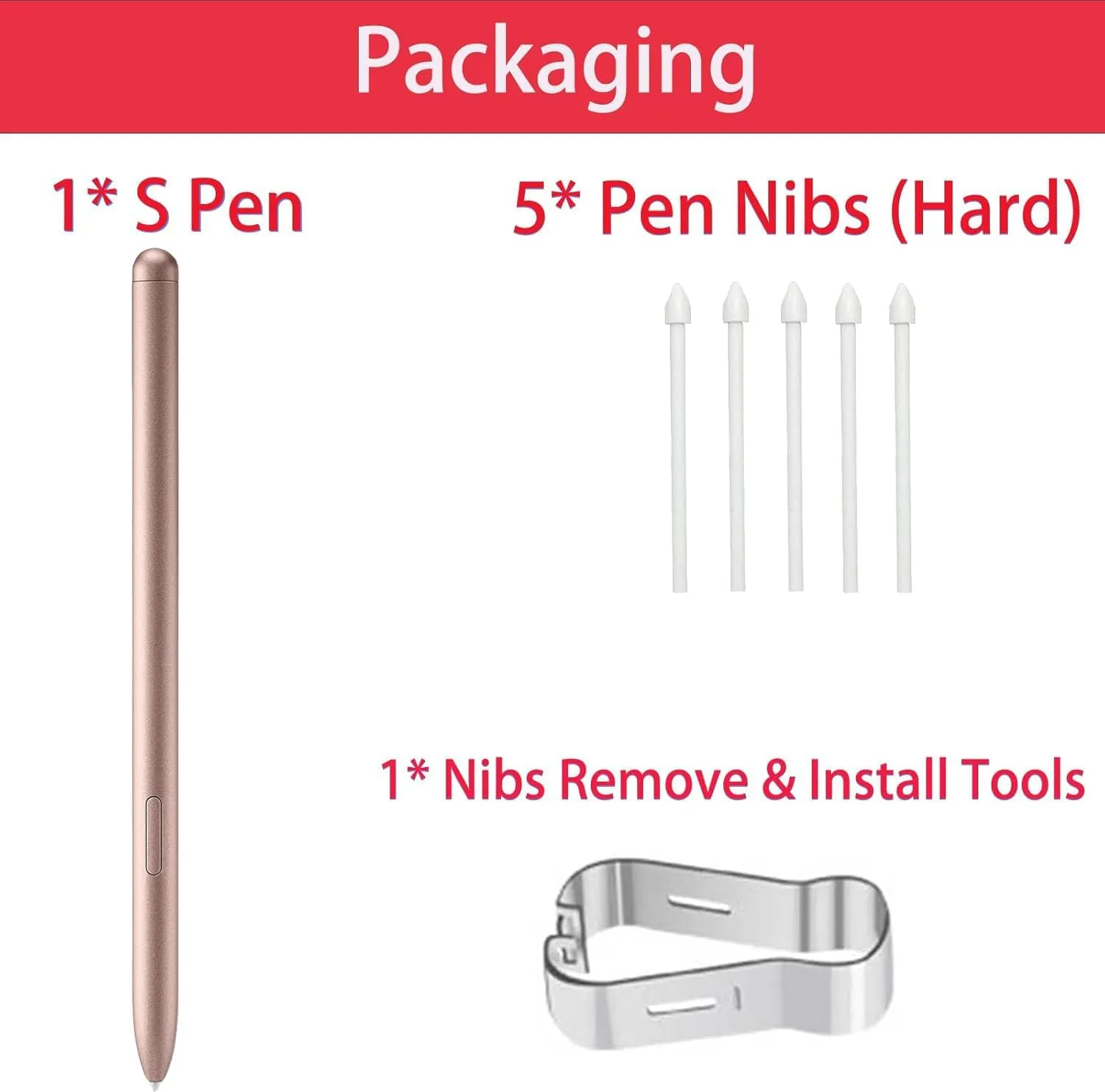 Galaxy S Pen Replacement for Samsung Galaxy Tablet S10, S9, S8, S7, S6 Lite All Series, Tablet Stylus, Tab Stylus Pen (Bronze)