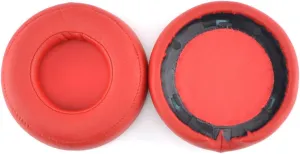 Geekria QuickFit Replacement Ear Pads for Monster Beats Pro Detox Headphones Ear Cushions, Headset Earpads, Ear Cups Cover Repair Parts (Red)