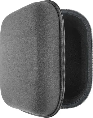 Geekria Shield Case for Large-Sized Over-Ear Headphones, Replacement Protective Hard Shell Travel Carrying Bag with Cable Storage, Compatible with Beyerdynamic MMX 300, HE400S (Microfiber Grey)