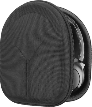 Geekria Shield Case Headphones Compatible with Anker Soundcore Q11i, Life Q20, Life Q30, Space Q45, Replacement Protective Hard Shell Travel Carrying Bag with Cable Storage (Black)