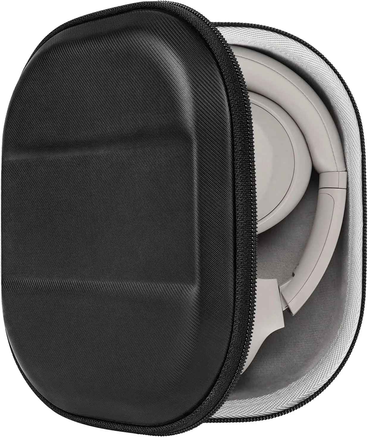 Geekria Shield Headphone Case Compatible with Sony WH-1000XM4/1000XM3/XB910N, MDR1000X/C, Replacement Protective Hard Shell Travel Carrying Bag with Cable Storage (Black)