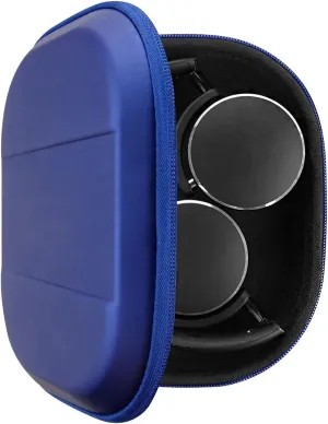 Geekria Shield Headphones Case Compatible with AKG Y55, Y50BT, Y50, Y500, Y45BT, Y400BT, Y400, Y40, Y30, N60NCBT Case, Replacement Hard Shell Travel Carrying Bag with Room for Accessories (Blue)