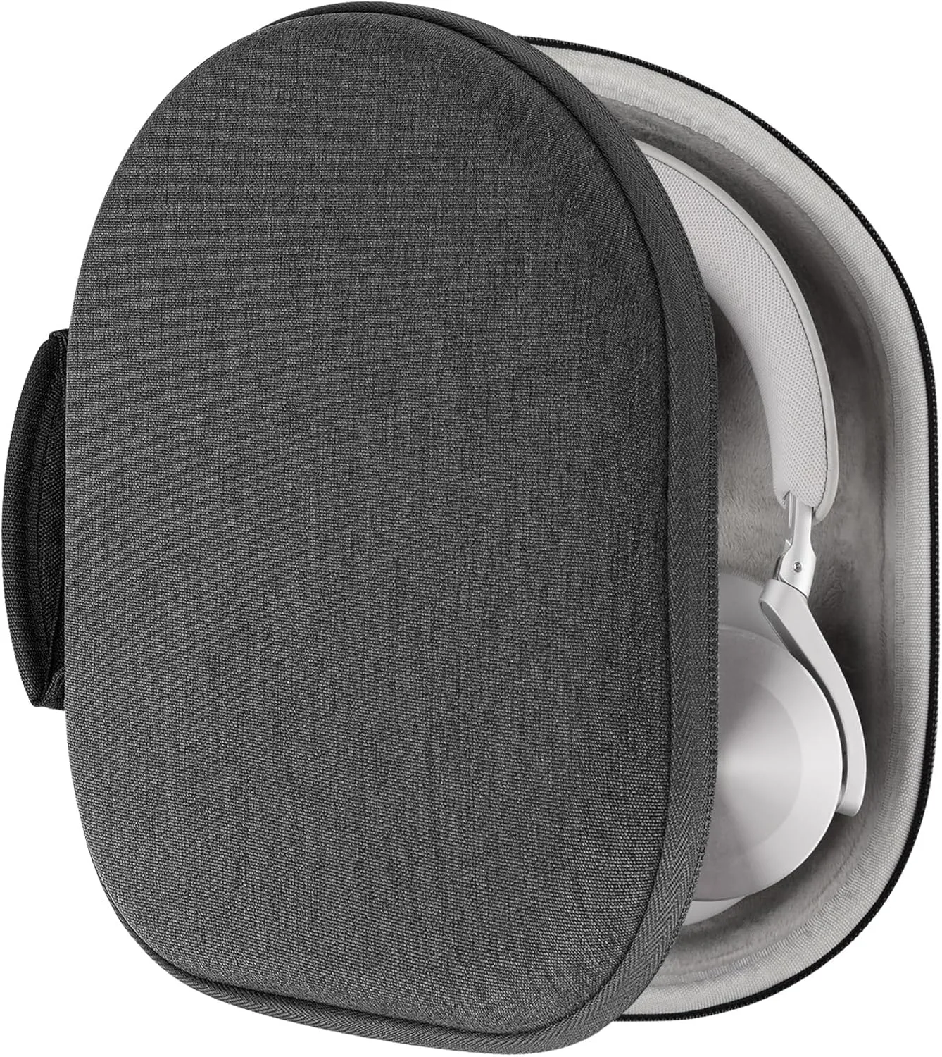 Geekria Shield Headphones Case Compatible with Bang & Olufsen Beoplay H95, H9 3rd Gen, H9i, H4, H9, H8 Case, Replacement Hard Shell Travel Carrying Bag with Cable Storage (Dark Grey)
