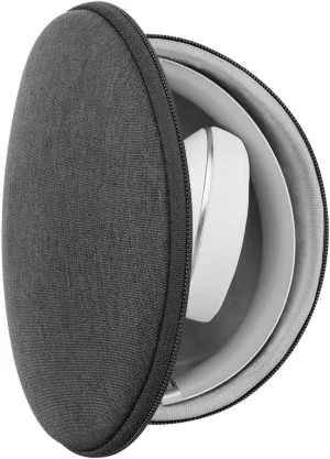 Geekria Shield Headphones Case Compatible with Beats Studio Pro/3/2 Wireless, Solo Pro, Replacement Hard Shell Travel Carrying Bag with Cable Storage (Dark Grey)