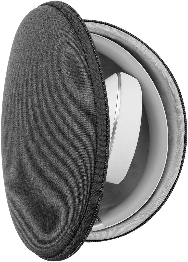 Geekria Shield Headphones Case Compatible with Beats Studio Pro/3/2 Wireless, Solo Pro, Replacement Hard Shell Travel Carrying Bag with Cable Storage (Dark Grey)