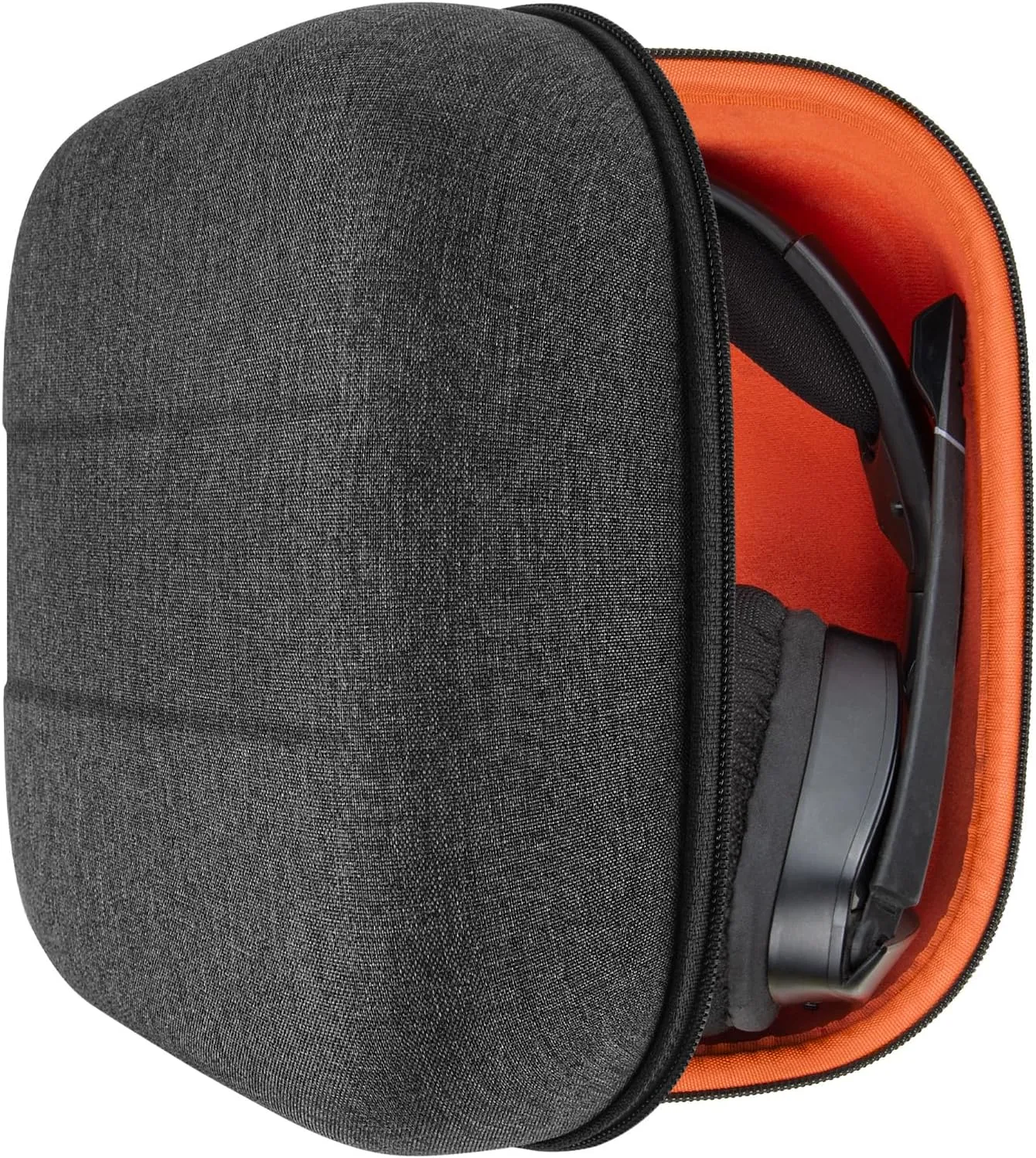 Geekria Shield Headphones Case Compatible with Corsair Void v2 Wireless, HS80, Virtouso, HS55, HS65, Replacement Extra Hard Shell Travel Carrying Bag with Cable Storage (Dark Grey)