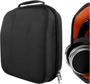 Geekria Shield Headphones Case Compatible with HiFiMAN Shangri-LA jr, Deva-Pro, DEVA, Sundara-C, Sundara, Arya, Ananda Case, Replacement Hard Shell Travel Carrying Bag with Cable Storage (Black)