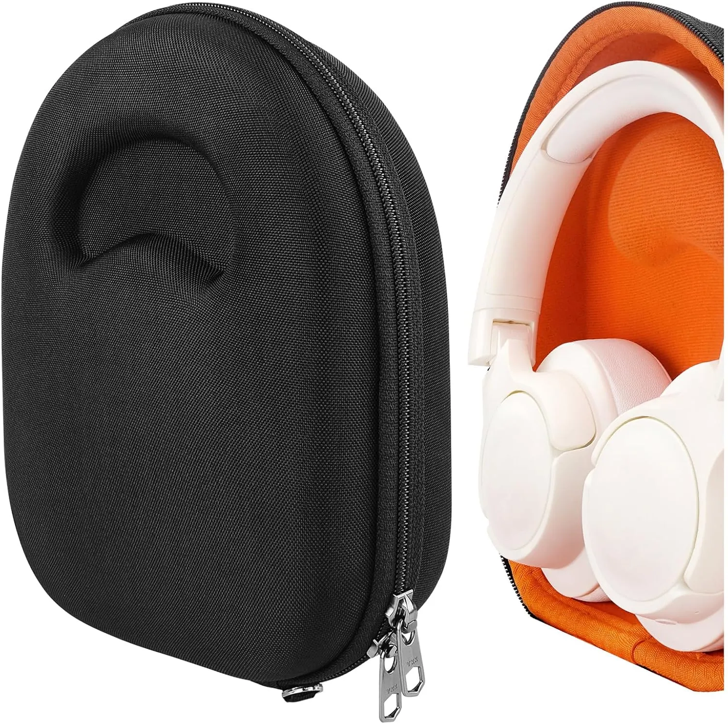 Geekria Shield Headphones Case Compatible with JBL Tune 770/760/750NC, Tune 720BT, Live 770NC, Replacement Hard Shell Travel Carrying Bag with Cable Storage (Black)