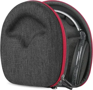 Geekria Shield Headphones Case Compatible With Sennheiser HD 598, 660S2, 660S, 490 PRO Plus - Hard Shell Travel Carrying Bag With Cable Storage (Dark Grey)
