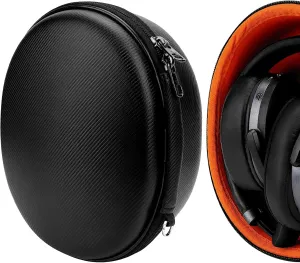 Geekria Shield Headphones Case Compatible with Sennheiser PXC 550-II, HD 450BT/4.50BTNC/4.50 SE/4.50, Replacement Hard Shell Travel Carrying Bag with Cable Storage (Black)