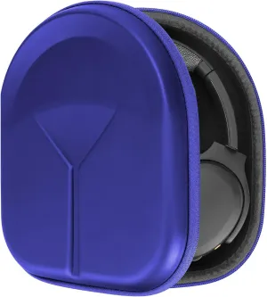 Geekria Shield Headphones Case Compatible with Skullcandy Riff 2, Hesh 3, Hesh Evo, Crusher Evo, Crusher ANC 2 Case, Replacement Hard Shell Travel Carrying Bag with Cable Storage (Blue)