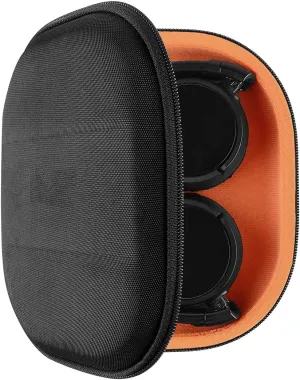Geekria Shield Headphones Case Compatible with Sony MDR-ZX300, MDR-ZX110, MDR-ZX600, MDR-ZX330BT Case, Replacement Hard Shell Travel Carrying Bag with Cable Storage (Black)