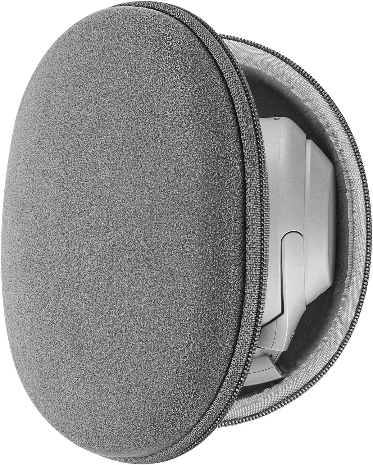 Geekria Shield Headphones Case Compatible with Sony WH-1000XM4, WH-1000XM3, WH-XB910N, WH-XB900N, WH-H910N Case, Replacement Hard Shell Carrying Bag with Cable Storage (Microfiber Grey)