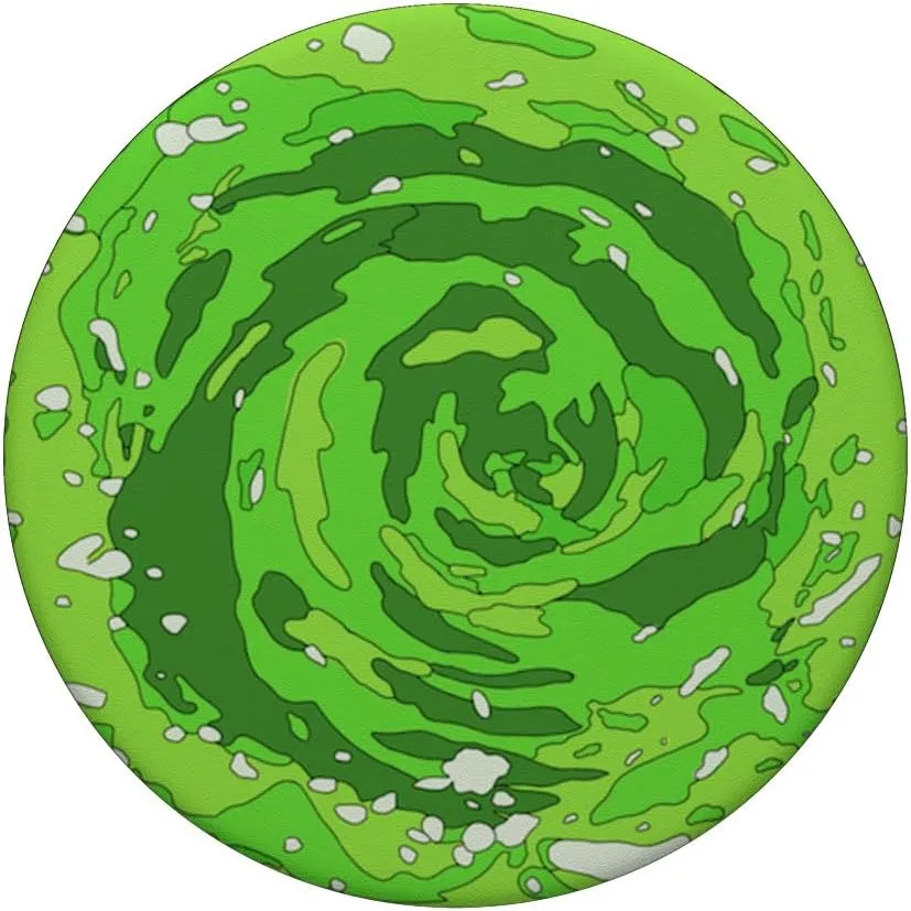 Green Cartoon Portal PopSockets PopGrip: Swappable Grip for Phones & Tablets PopSockets Adhesive PopGrip