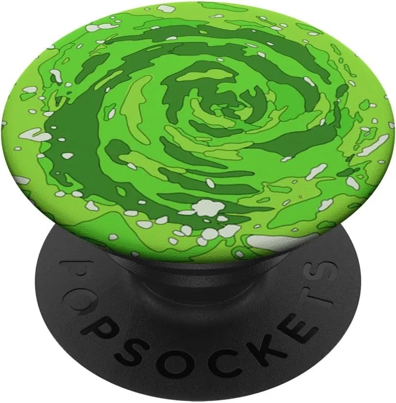 Green Cartoon Portal PopSockets PopGrip: Swappable Grip for Phones & Tablets PopSockets Adhesive PopGrip