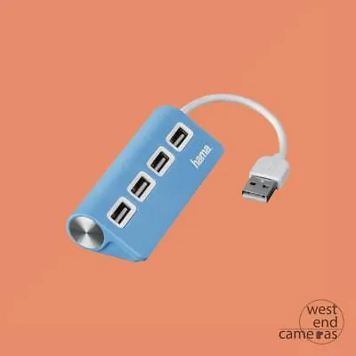 Hama USB 2.0 Blue Hub 1:4 - FREE POST