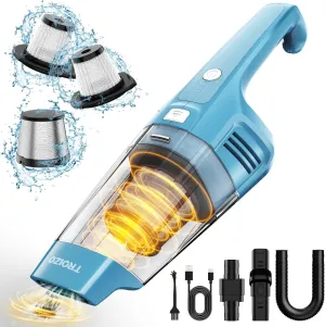Handheld Vacuum Cordless, 14500PA Powerful Suction Hand Held Vacuum Cleaner with Brushless Motor, Rechargeable and Portable Car Vacuum Cleaner with Multi Accessories for Home Office Car Pet