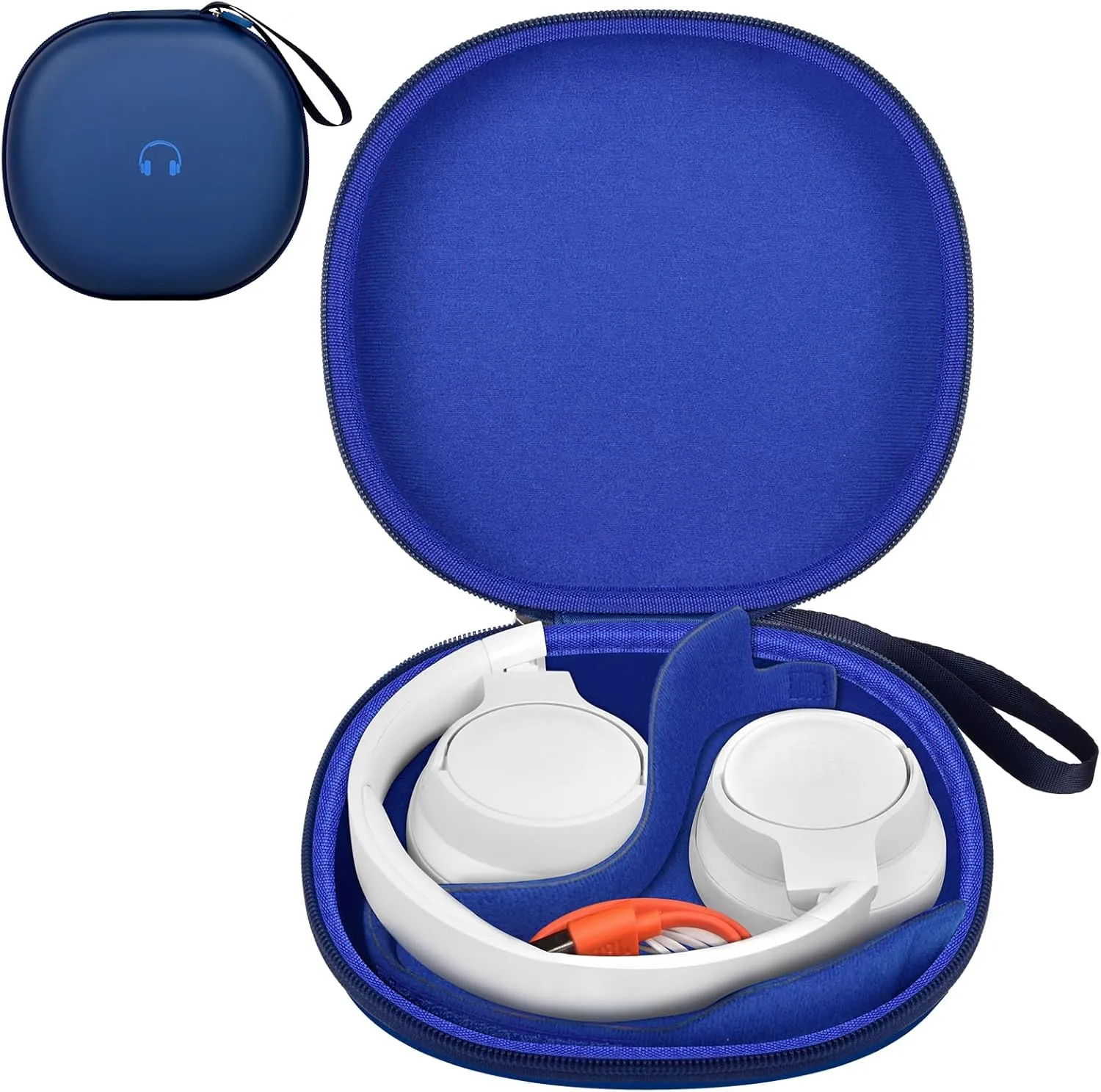 Hard Case Compatible with JBL Tune 720BT/ 770NC/ Live 770NC/ 660NC/ 650BT/ 670NC/ 710BT/ 760NC/ 700BT/ 750BT Over The Ear Headphones Wireless Bluetooth (Box Only) - Dark Blue