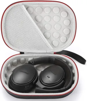 Hard Case for Bose QuietComfort 35 (Series II), QC35, QC25, QC15 Wireless Headphones Accessories. Travel Carrying Storage Bag - Black